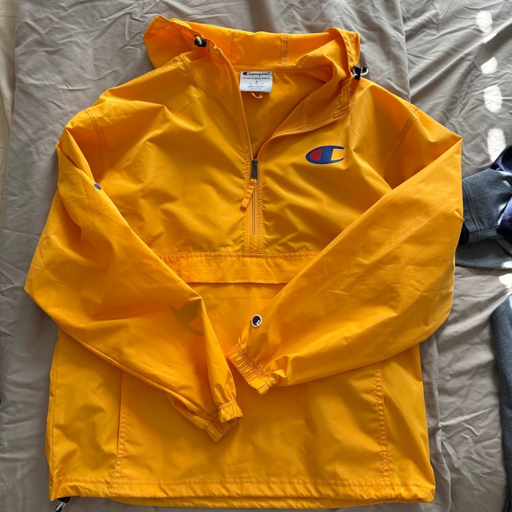 Champion Bright Yellow Windbreaker Jacket